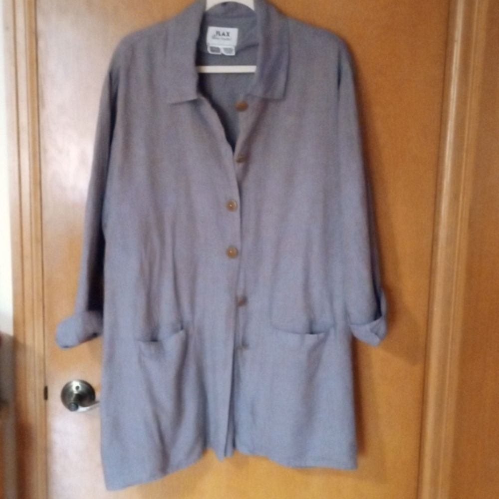 Flax, linen jacket, medium